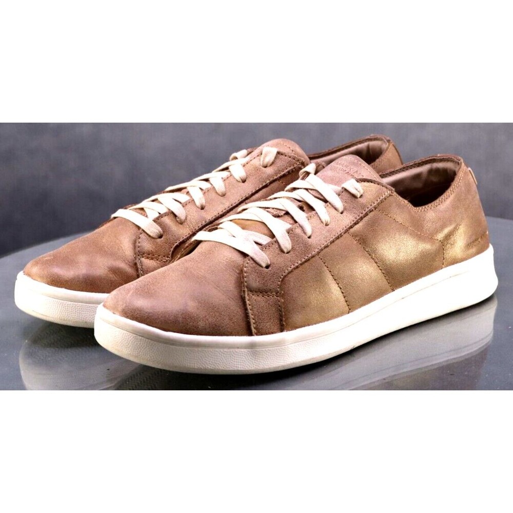 Mark Nason Women's Sneakers Shoes Size 9 Leather Metallic Gold